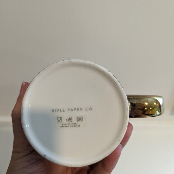 Rifle Paper Co. Floral Ceramic Mug with Gold Handle - Picture 2 of 6